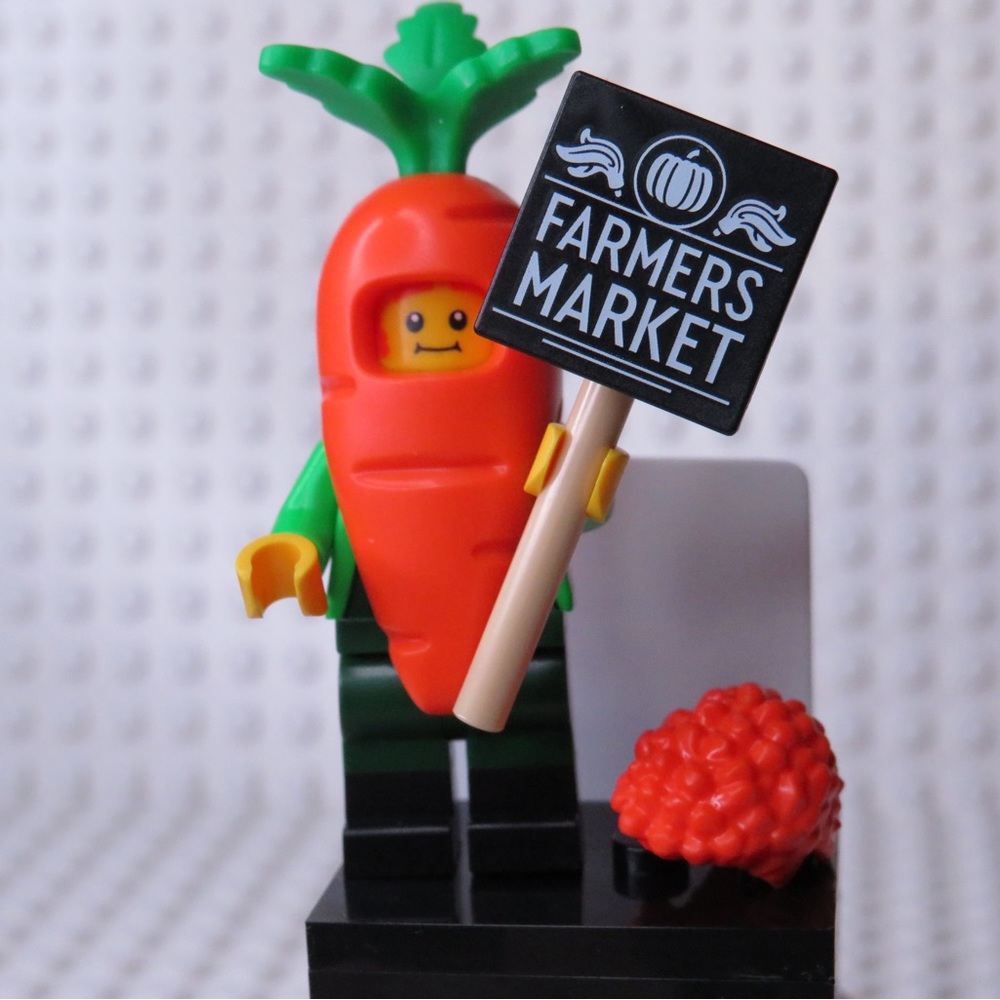 LEGO CARROT MAN FIGURE